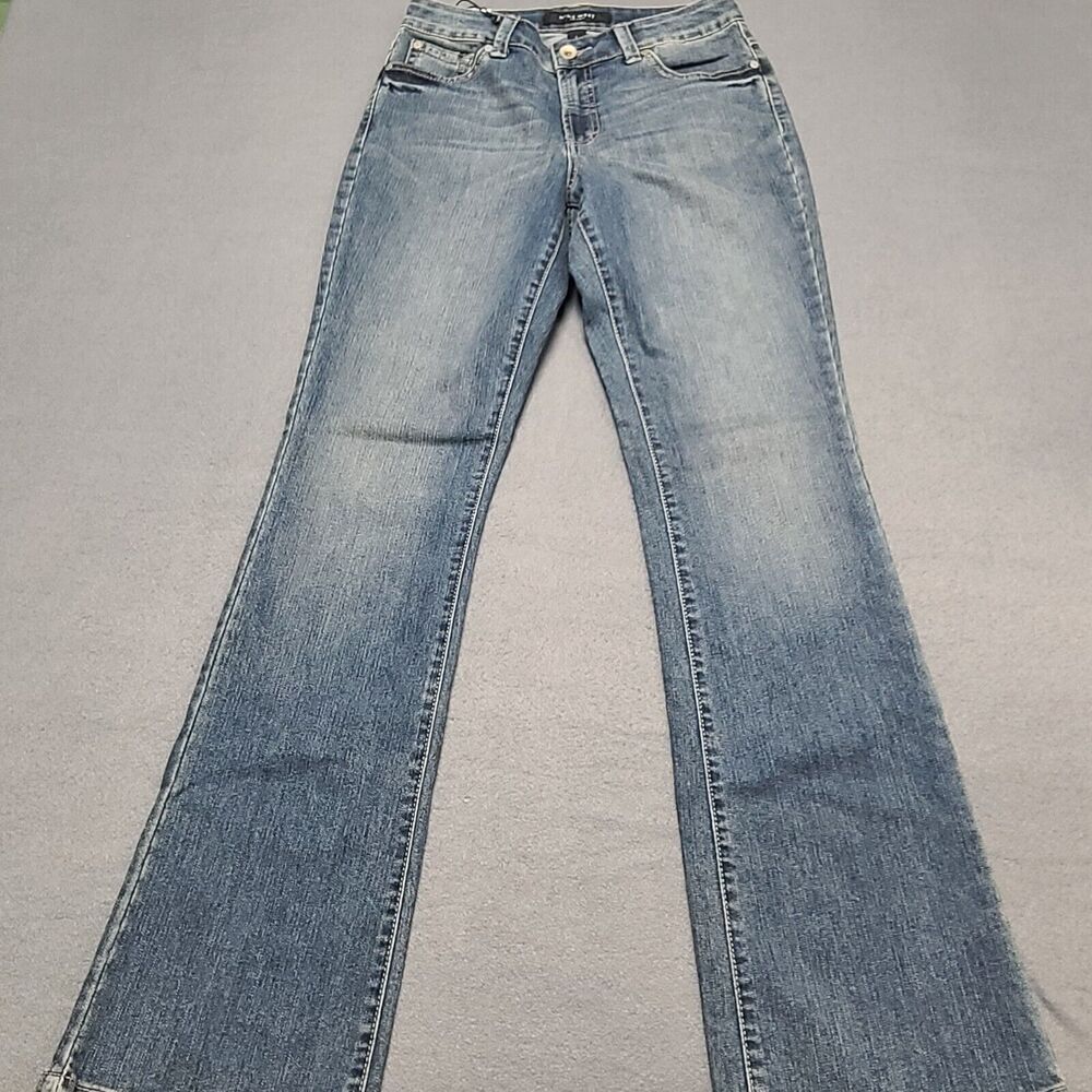 Nine West‎ Womens Jeans 6/27 Average West End Boot Metro Wash Faded Front